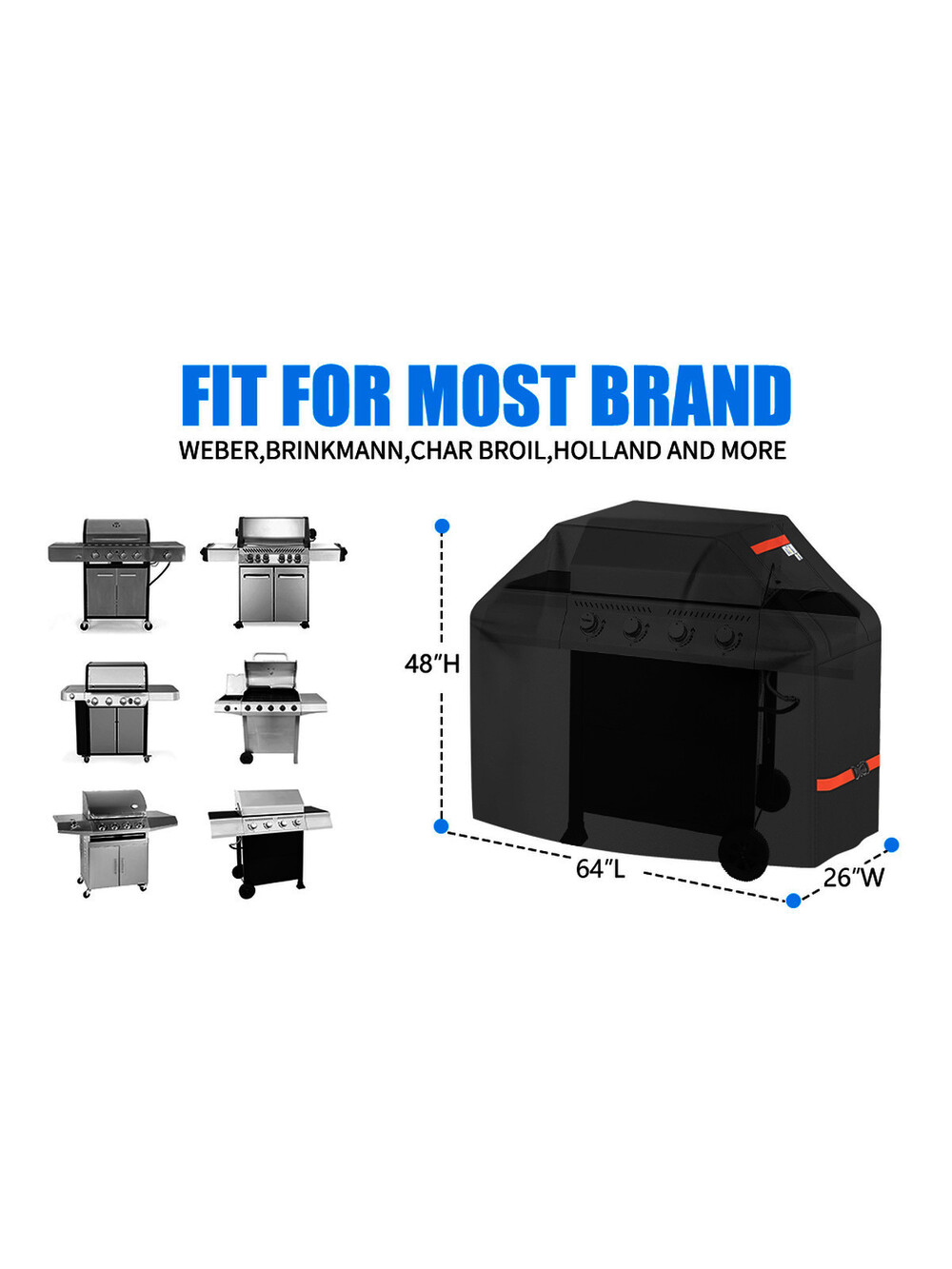 Gas Grill Covers Heavy Duty Waterproof, ZEJUN BBQ Cover 30 Inch Grill Cover…